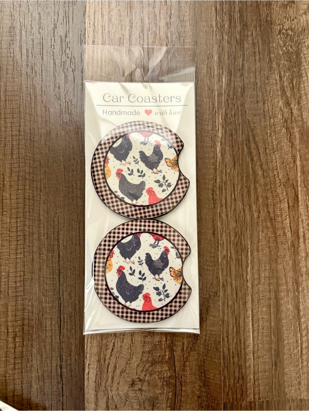 Chicken Car Coasters